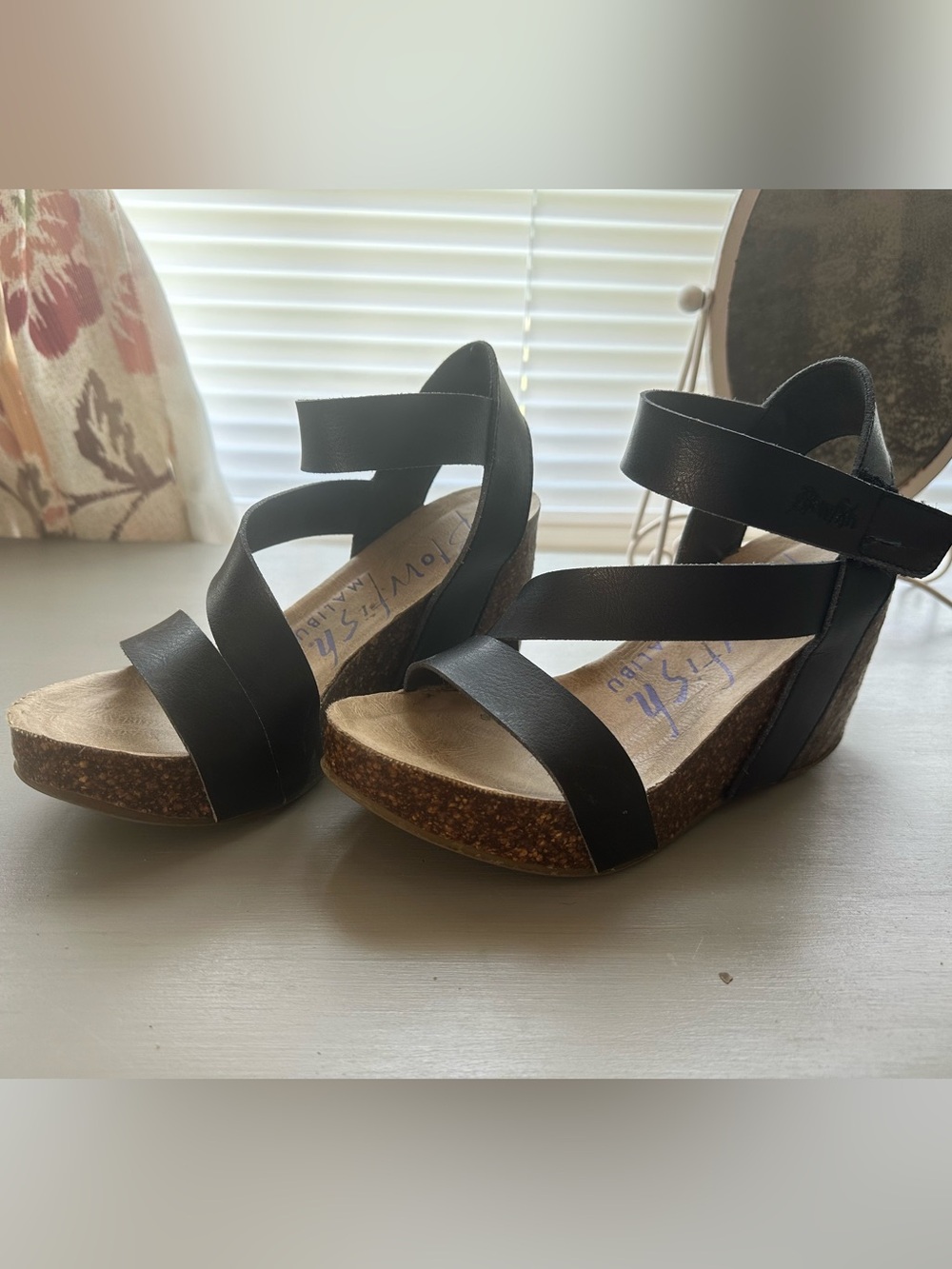 Blowfish Black Wedge
